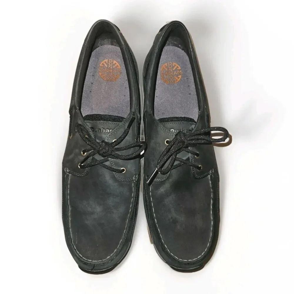 Dunham Men's Captain Black Boat Shoes MCN410BK Size 15